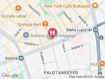 WAFU - Japanese Bar & Restaurant Budapest a térképen