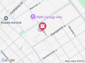 Walter Rózsi-villa Budapest a térképen