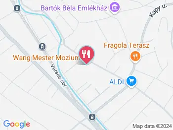 Wang Mester Mozium Budapest a térképen