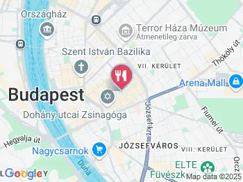WarmCup Kávézó Budapest a térképen