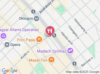 Wattson Bar Budapest a térképen