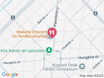 Wekerle Étterem Budapest a térképen