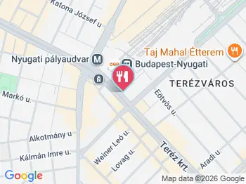 West Side Bistro Budapest a térképen