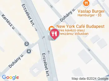 White Salon Étterem Budapest a térképen