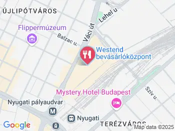 Wienerwald Westend Budapest a térképen