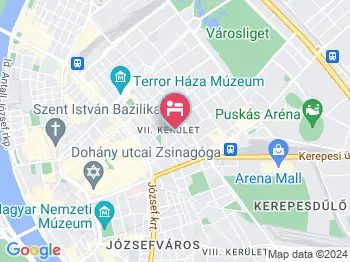 Williams Lak Hostel Budapest a térképen