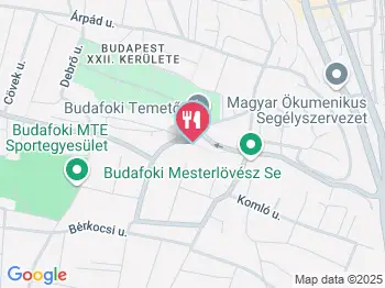 Wohner Vendéglő Budapest a térképen