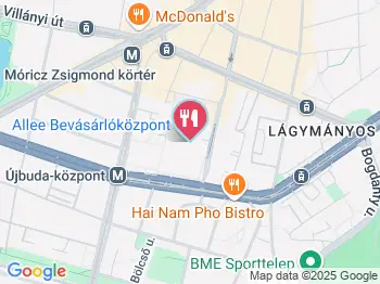 Wok n' Go Allee Budapest a térképen