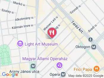 WOW American Retro Diner Budapest a térképen