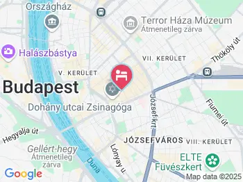 Yep Hostel Budapest a térképen