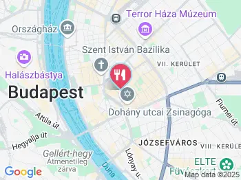 Yiddishe Mamma Mia Étterem Budapest a térképen