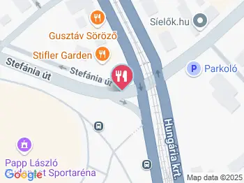 Ypsilon Café Budapest a térképen