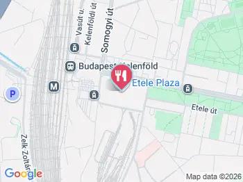 ZANA CAFE - Etele Pláza Budapest a térképen