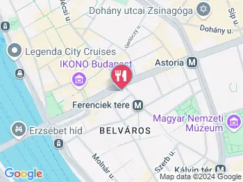 Zaza Kebab Budapest a térképen