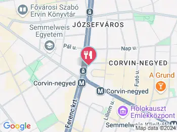 Zili's Health Bar Budapest a térképen