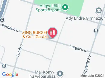 Zing Burger - Garázs Budapest a térképen