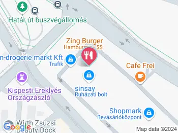 Zing Burger - Shopmark Budapest a térképen