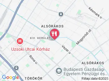 Zoé Étterem Budapest a térképen