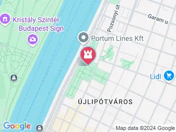 Zsákhordó szobra Budapest a térképen