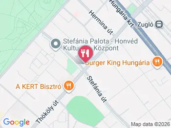 ZUGY Budapest a térképen