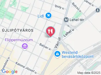 Zuup Bistro Budapest a térképen