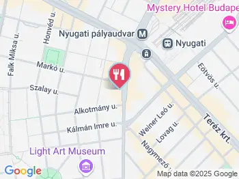 Zwekedli Étel-, Kávé- & Koktélbár Budapest a térképen