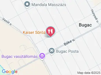 Kaiser Söröző Bugac a térképen
