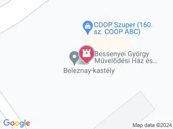 Beleznay-kastély Bugyi a térképen
