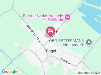 Forster Vadászkastély és Szálloda Bugyi a térképen