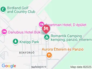 Corvus Hotel Bük, Bükfürdő a térképen