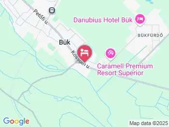 König Haus Bük, Bükfürdő a térképen