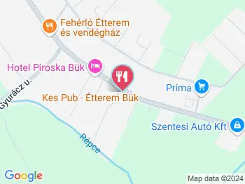 Muskátli Vendéglő Bük, Bükfürdő a térképen