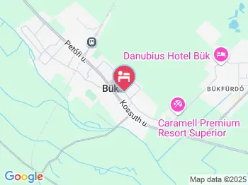 Póczáné Vendégszobái Bük, Bükfürdő a térképen