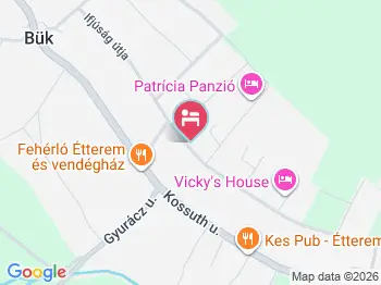 Szilvia Vendégház Bük, Bükfürdő a térképen