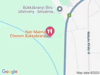 Nati malma Bükkábrány a térképen