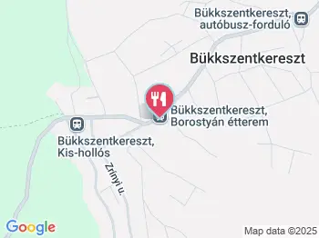 Borostyán étterem Bükkszentkereszt a térképen