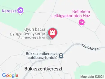Gyuri bácsi gyógynövénykertje Bükkszentkereszt a térképen