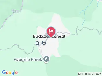 Hollóstetői Vendégház Bükkszentkereszt a térképen