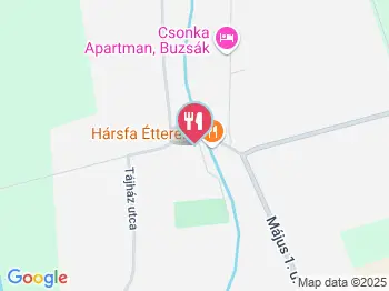 Hársfa Étterem Buzsák a térképen