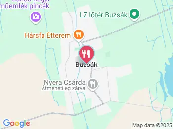 Puszta Csárda Buzsák a térképen