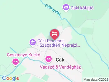 Lilaakác Vendégház Cák a térképen