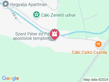 Szent Péter és Pál apostolok templom Cák a térképen