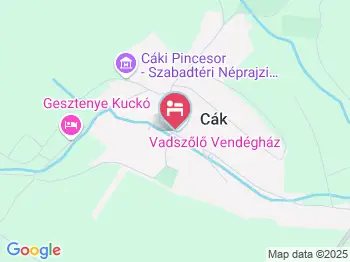 Vadszőlő Vendégház Cák a térképen