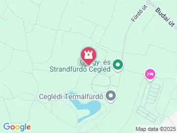 Aqua Centrum Csúszdapark Cegléd a térképen