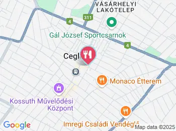 C-1 Gyorsétterem Cegléd a térképen