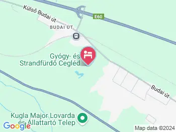 Ceglédfürdő Apartmanpark és Kemping Cegléd a térképen