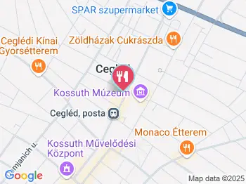 Centrum Fagyizó Cegléd a térképen