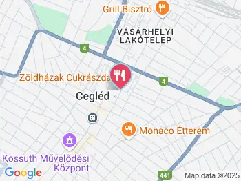 Don Quijote Pizzéria Cegléd a térképen