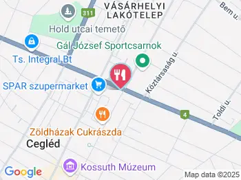 Dreher Söröző Cegléd a térképen