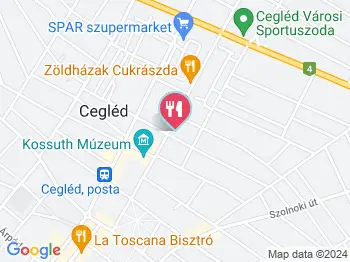 Endorfin Óriáspalacsintázó & PitaGo Ételbár Cegléd a térképen